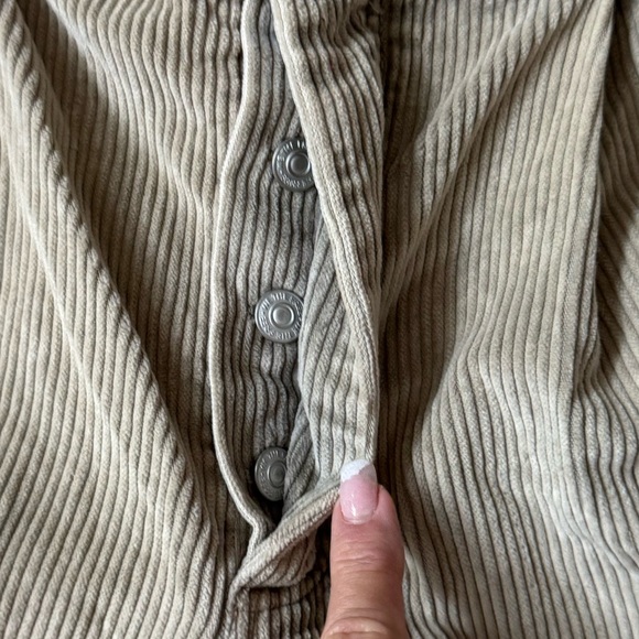 FREE PEOPLE CAMMIE SLOUCHY OVERSIZED CORD SHORTS S M - Picture 6 of 7